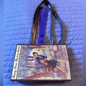 NANCY DREW Mystery Stories Book Holder The Secret of the Old Clock Book Case Bag